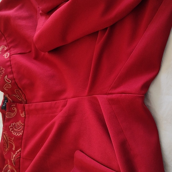 Norton McNaughton Wide Leg Dress Pants Size 20W Burgundy Wine Red Trousers - Picture 9 of 14